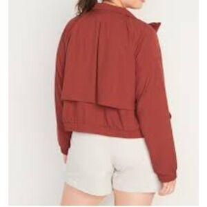 Old Navy Women Loose StretchTech Zip Front Jacket Size Medium lightweight Comfy